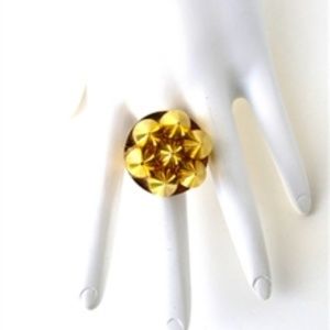 GASOLINE GLAMOUR MINI GOLD SPIKE RING